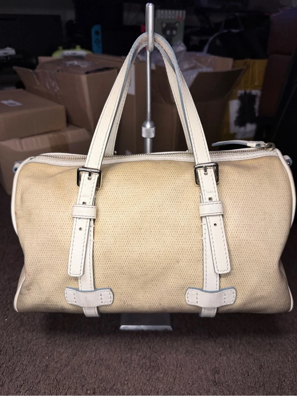 Dooney & Bourke Panama barrel satchel bag